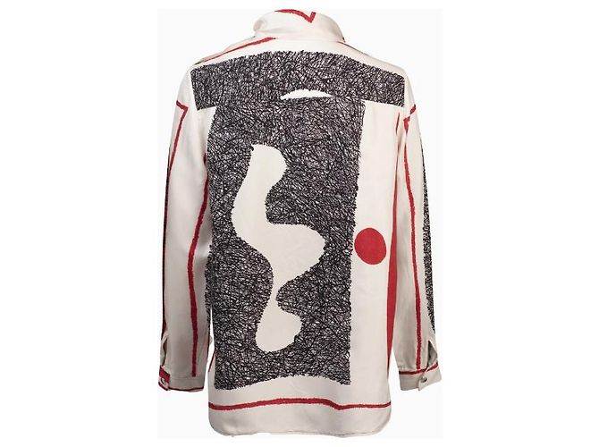 Top Céline, modelo Línea Gráfica Negro Blanco Roja - vista 2