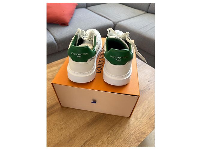 Louis Vuitton Sneaker - Monogram Blanc/Vert - Taille 45 - vue 4