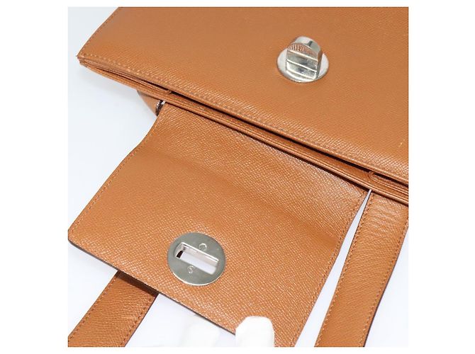 Bulgari Borsa a spalla BVLGARI in pelle marrone argento autentica bs26717 - vista 10