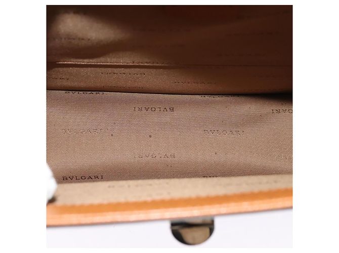 Bulgari Borsa a spalla BVLGARI in pelle marrone argento autentica bs26717 - vista 11