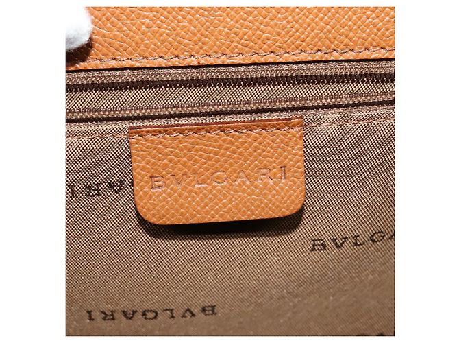 Bulgari Borsa a spalla BVLGARI in pelle marrone argento autentica bs26717 - vista 17