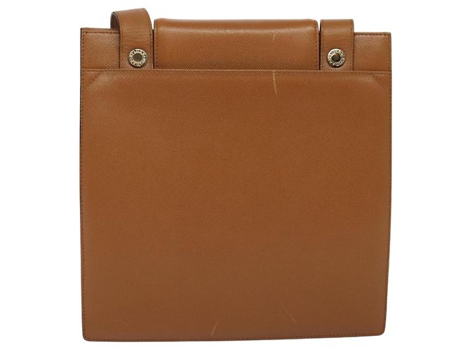 Bulgari Borsa a spalla BVLGARI in pelle marrone argento autentica bs26717 - vista 2