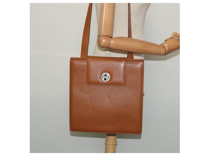 Bulgari Borsa a spalla BVLGARI in pelle marrone argento autentica bs26717 - vista 21