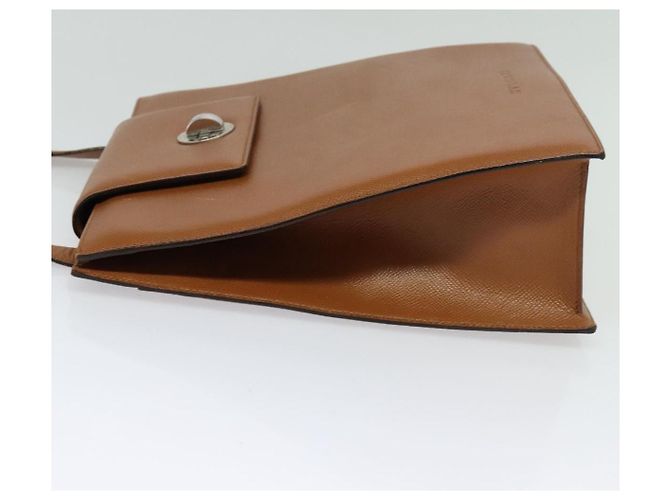 Bulgari Borsa a spalla BVLGARI in pelle marrone argento autentica bs26717 - vista 3