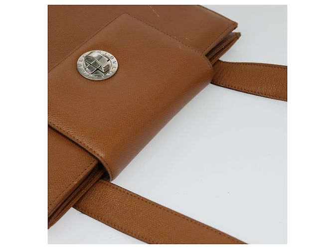 Bulgari Borsa a spalla BVLGARI in pelle marrone argento autentica bs26717 - vista 6