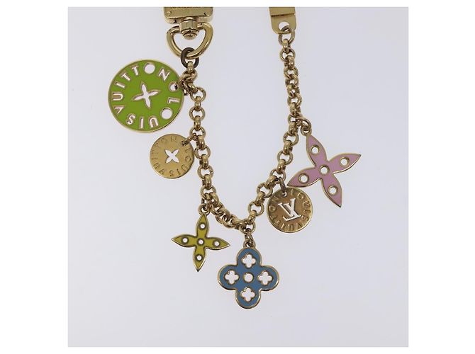 LOUIS VUITTON Llave Cadena Looping Charm Oro M66474 LV Auth 130526 Multicolor Dorado - vista 3