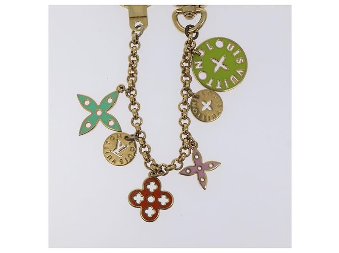 LOUIS VUITTON Llave Cadena Looping Charm Oro M66474 LV Auth 130526 Multicolor Dorado - vista 6