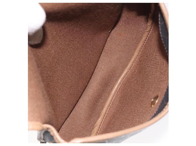 Borsa a spalla in tela a nido d'ape Christian Dior PVC nera e oro Auth 131125 Nero D'oro - vista 12