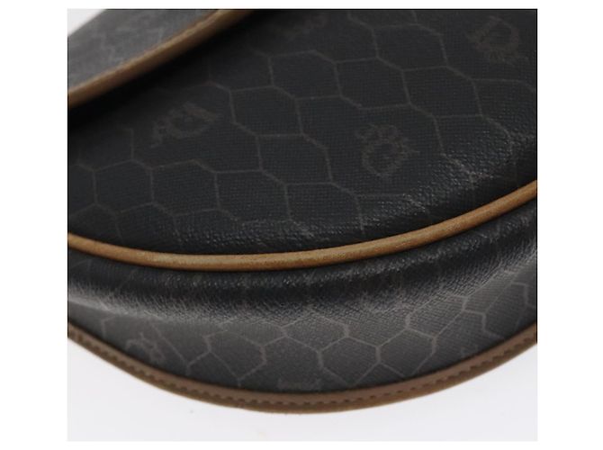 Borsa a spalla in tela a nido d'ape Christian Dior PVC nera e oro Auth 131125 Nero D'oro - vista 15