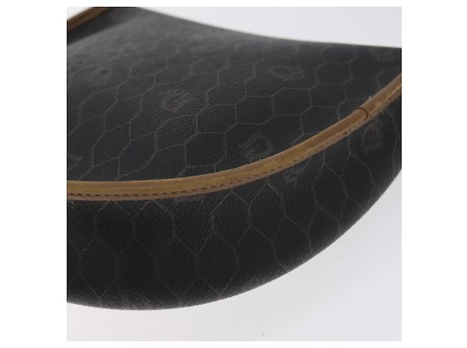 Borsa a spalla in tela a nido d'ape Christian Dior PVC nera e oro Auth 131125 Nero D'oro - vista 16