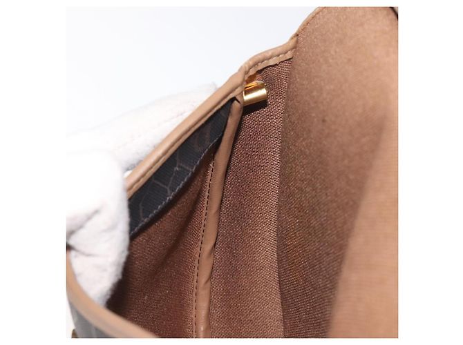 Borsa a spalla in tela a nido d'ape Christian Dior PVC nera e oro Auth 131125 Nero D'oro - vista 19