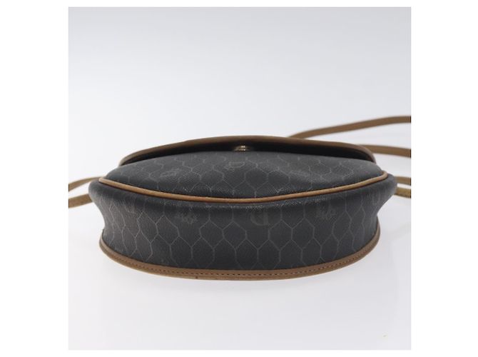 Borsa a spalla in tela a nido d'ape Christian Dior PVC nera e oro Auth 131125 Nero D'oro - vista 5