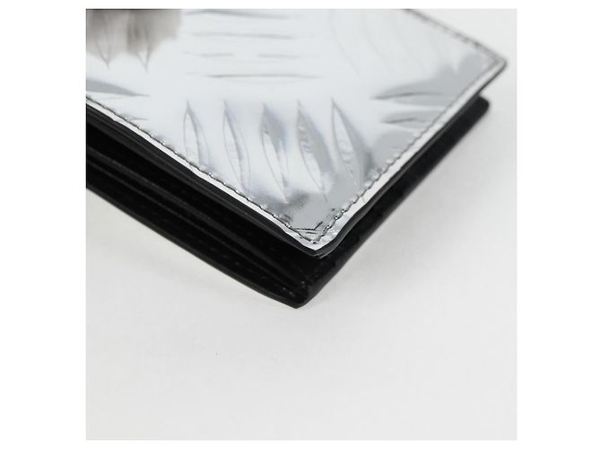 PRADA Geldbörse Lackleder Silber Auth 127893M - Ansicht 15