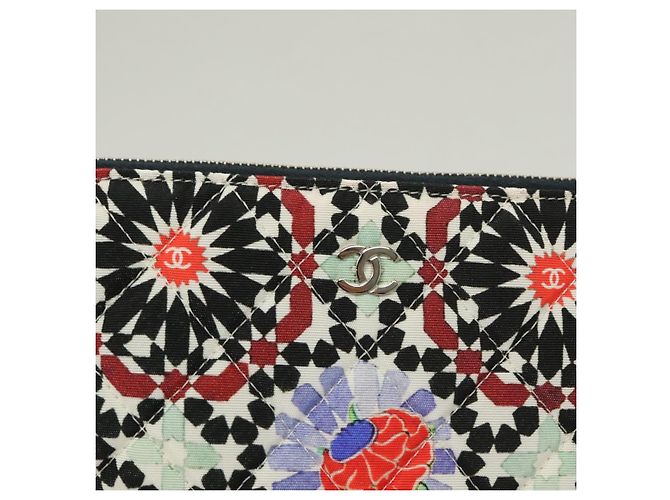 CHANEL Matelassé COCO Markentasche Nylon Mehrfarbig CC Auth 129976V Mehrfarben - Ansicht 9