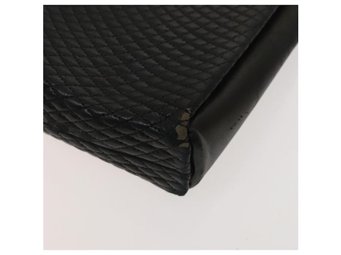 BALLY Borsa trapuntata in pelle 3 pezzi Verde Nero Marrone Auth BA3270 - vista 7