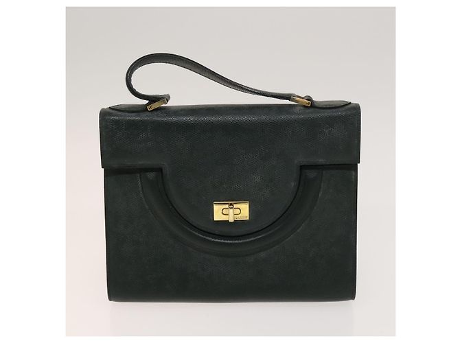 BALLY Borsa trapuntata in pelle 3 pezzi Verde Nero Marrone Auth BA3270 - vista 9