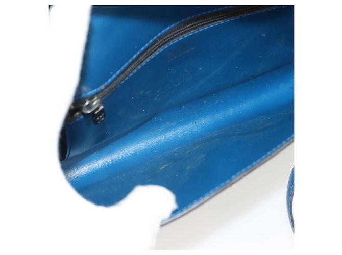 LOUIS VUITTON Epi Pochette Arche Bolsa de Ombro Azul M52575 LV Auth BA3634 - vista 10