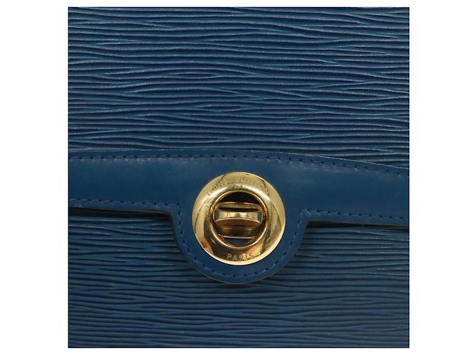 LOUIS VUITTON Epi Pochette Arche Bolsa de Ombro Azul M52575 LV Auth BA3634 - vista 18