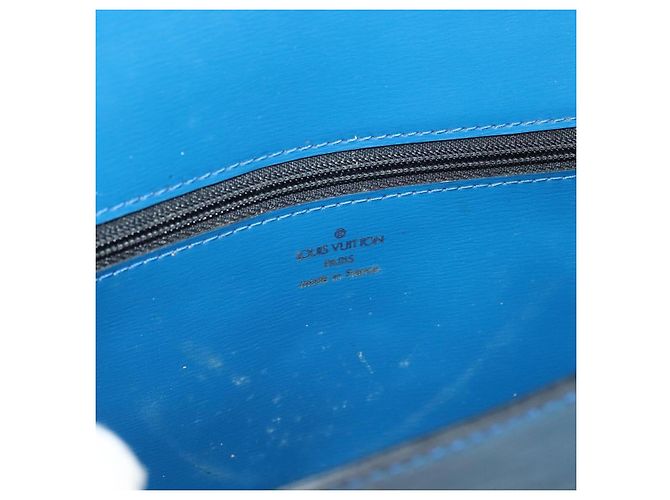 LOUIS VUITTON Epi Pochette Arche Bolsa de Ombro Azul M52575 LV Auth BA3634 - vista 19
