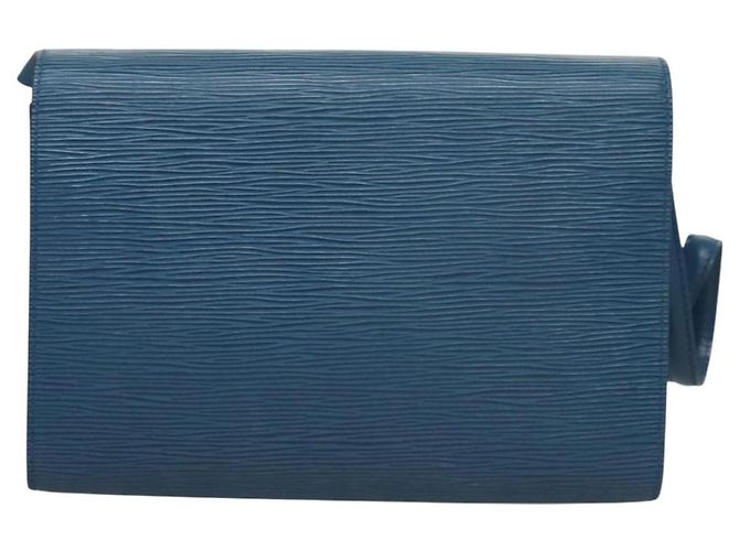 LOUIS VUITTON Epi Pochette Arche Bolsa de Ombro Azul M52575 LV Auth BA3634 - vista 2