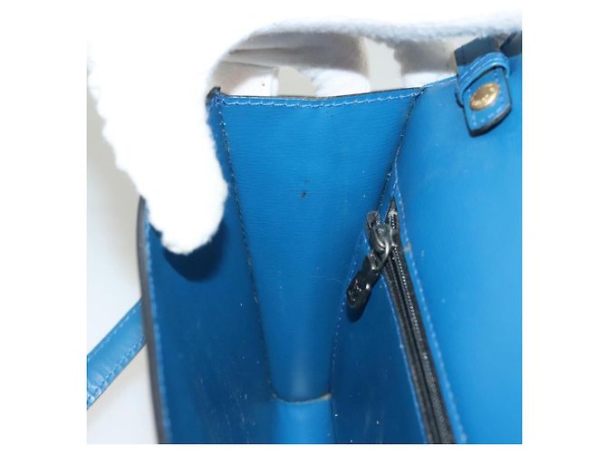 LOUIS VUITTON Epi Pochette Arche Bolsa de Ombro Azul M52575 LV Auth BA3634 - vista 21