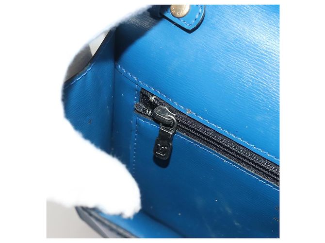 LOUIS VUITTON Epi Pochette Arche Bolsa de Ombro Azul M52575 LV Auth BA3634 - vista 22