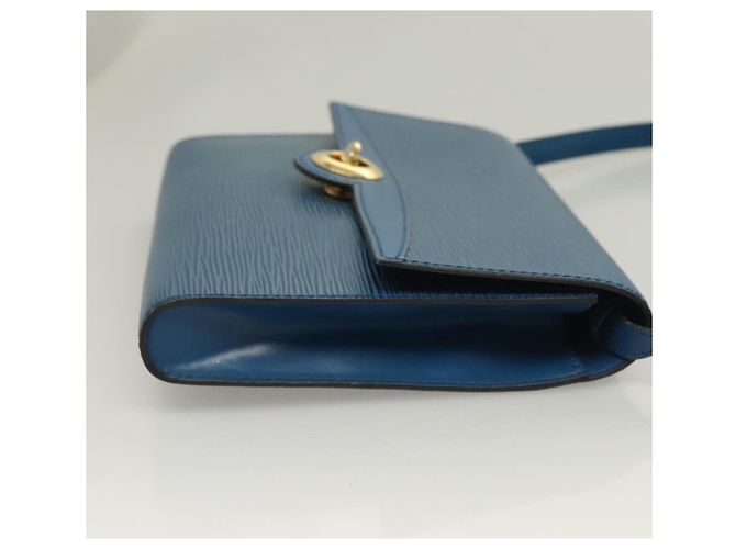 LOUIS VUITTON Epi Pochette Arche Bolsa de Ombro Azul M52575 LV Auth BA3634 - vista 3