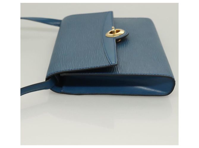 LOUIS VUITTON Epi Pochette Arche Bolsa de Ombro Azul M52575 LV Auth BA3634 - vista 4