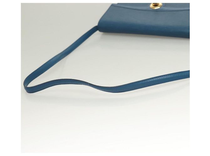 LOUIS VUITTON Epi Pochette Arche Bolsa de Ombro Azul M52575 LV Auth BA3634 - vista 7