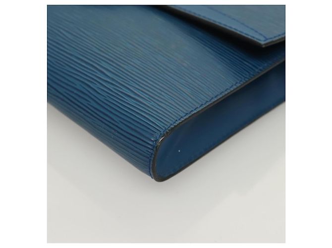 LOUIS VUITTON Epi Pochette Arche Bolsa de Ombro Azul M52575 LV Auth BA3634 - vista 8