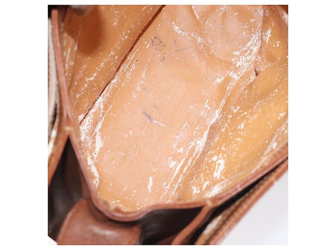 Borsa a Spalla Gucci Bamboo in Pelle Marrone Oro 001 14 1571 Auth fm4767 D'oro - vista 10