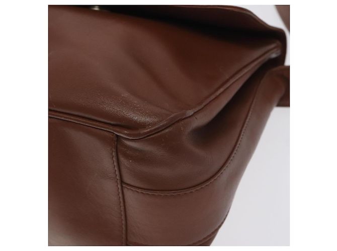 Borsa a Spalla Gucci Bamboo in Pelle Marrone Oro 001 14 1571 Auth fm4767 D'oro - vista 15