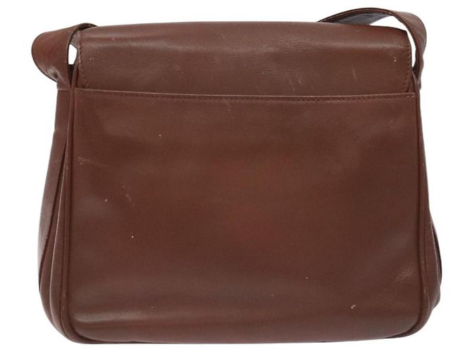 Borsa a Spalla Gucci Bamboo in Pelle Marrone Oro 001 14 1571 Auth fm4767 D'oro - vista 2
