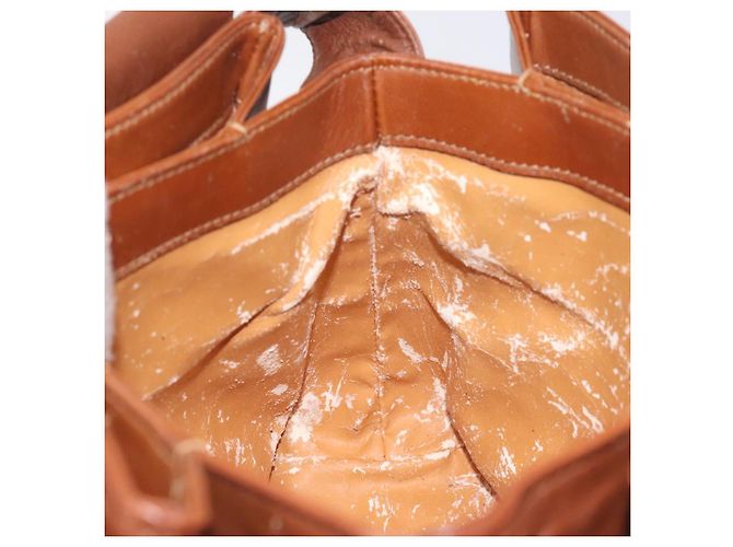 Borsa a Spalla Gucci Bamboo in Pelle Marrone Oro 001 14 1571 Auth fm4767 D'oro - vista 20