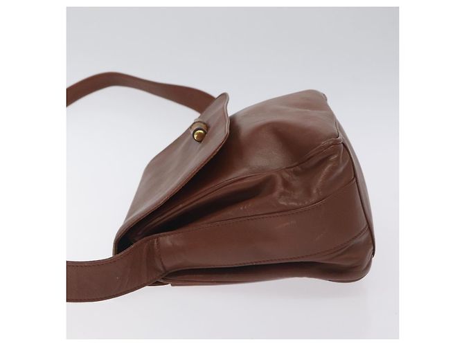 Borsa a Spalla Gucci Bamboo in Pelle Marrone Oro 001 14 1571 Auth fm4767 D'oro - vista 4