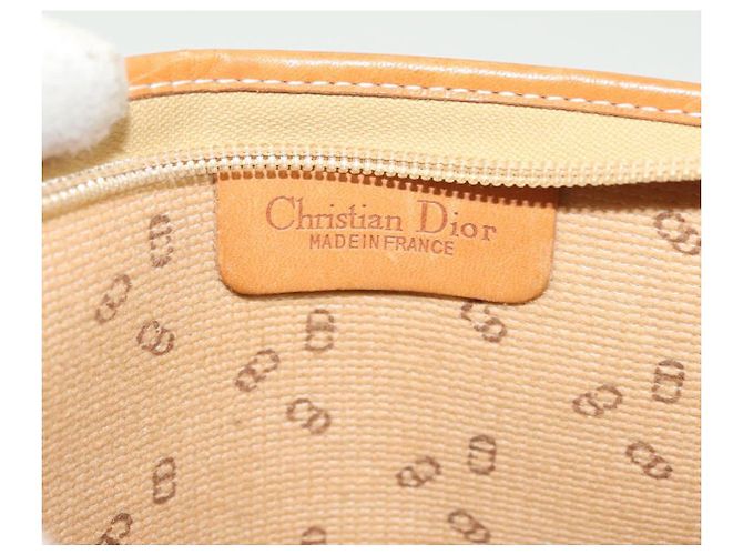 Borsa a mano Christian Dior in PVC nero e oro Auth ti3240 D'oro - vista 11