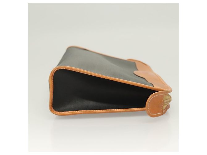 Borsa a mano Christian Dior in PVC nero e oro Auth ti3240 D'oro - vista 3