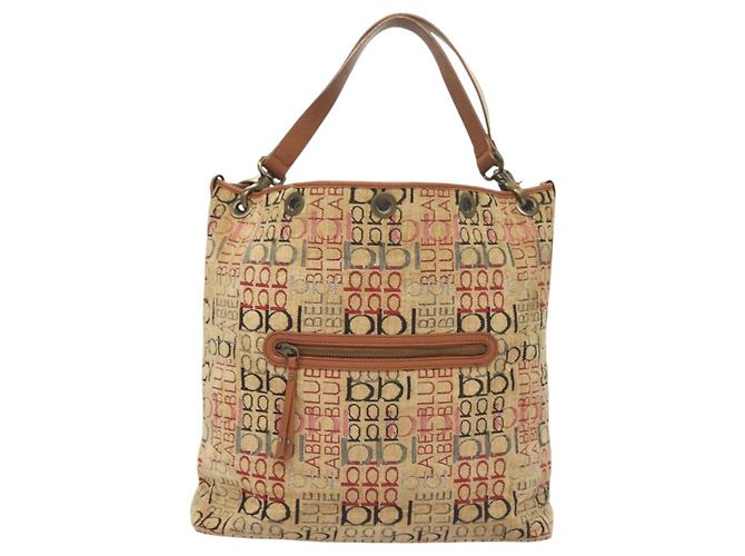 Borsa Tote Burberry Blue Label Pile Beige Auth ti3259 - vista 13