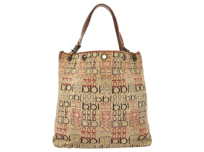 Borsa Tote Burberry Blue Label Pile Beige Auth ti3259 - vista 2