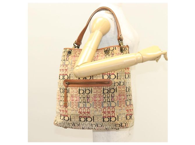 Borsa Tote Burberry Blue Label Pile Beige Auth ti3259 - vista 21