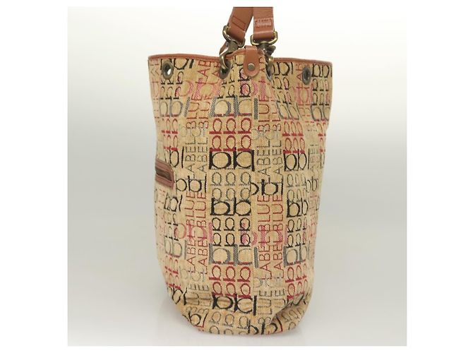 Borsa Tote Burberry Blue Label Pile Beige Auth ti3259 - vista 3