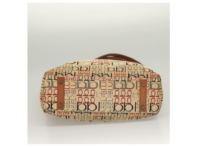 Borsa Tote Burberry Blue Label Pile Beige Auth ti3259 - vista 5