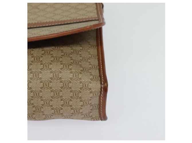 Céline Borsa a spalla in tela Macadam CELINE beige Auth BA3577 - vista 15