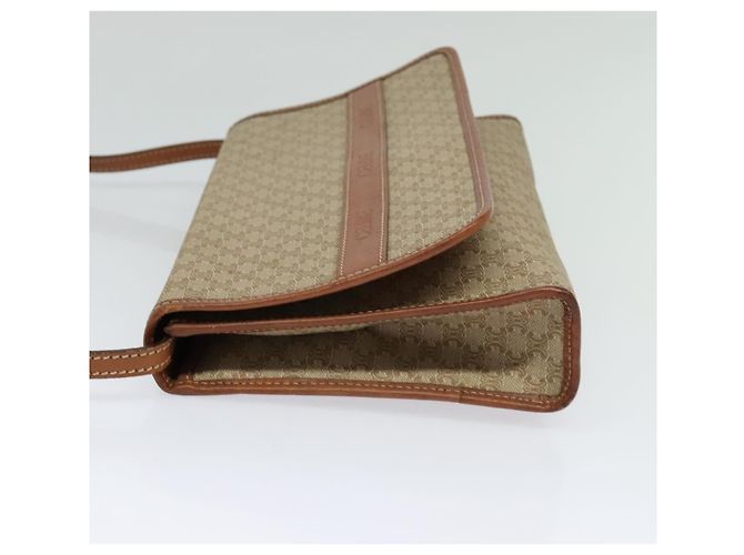 Céline Borsa a spalla in tela Macadam CELINE beige Auth BA3577 - vista 3
