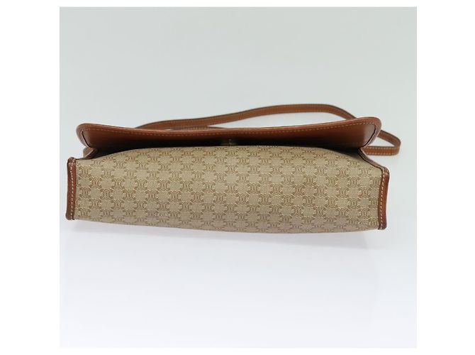 Céline Borsa a spalla in tela Macadam CELINE beige Auth BA3577 - vista 5