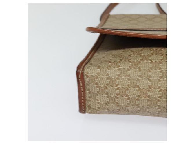 Céline Borsa a spalla in tela Macadam CELINE beige Auth BA3577 - vista 8