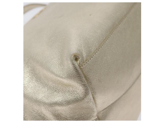 Borsa a mano in pelle Salvatore Ferragamo Champagne Oro Auth bs27089 D'oro - vista 14