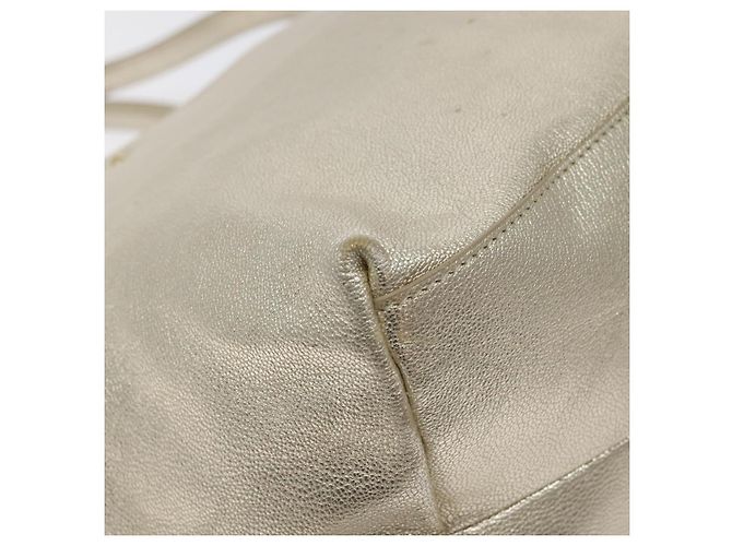Borsa a mano in pelle Salvatore Ferragamo Champagne Oro Auth bs27089 D'oro - vista 16