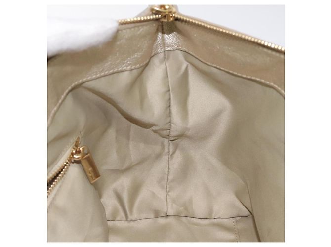 Borsa a mano in pelle Salvatore Ferragamo Champagne Oro Auth bs27089 D'oro - vista 20