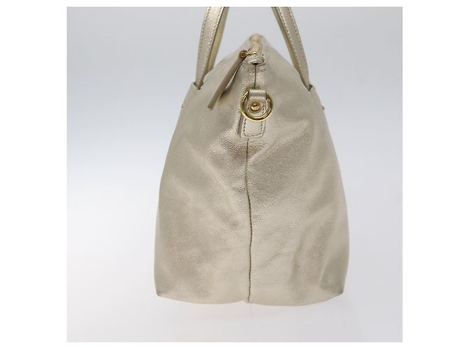 Borsa a mano in pelle Salvatore Ferragamo Champagne Oro Auth bs27089 D'oro - vista 3